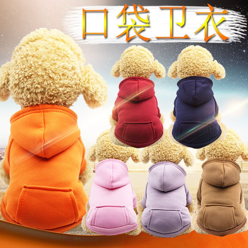 Wholesale Autumn and Winter Sweatshirt Denim Pocket Pet Clothes ACC-PCS-WeiW024