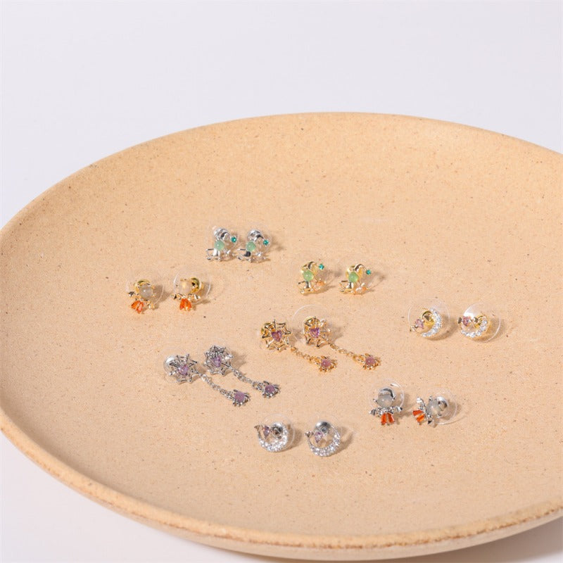 Wholesale Halloween Demon Spider Earrings ACC-ES-XuanChi001