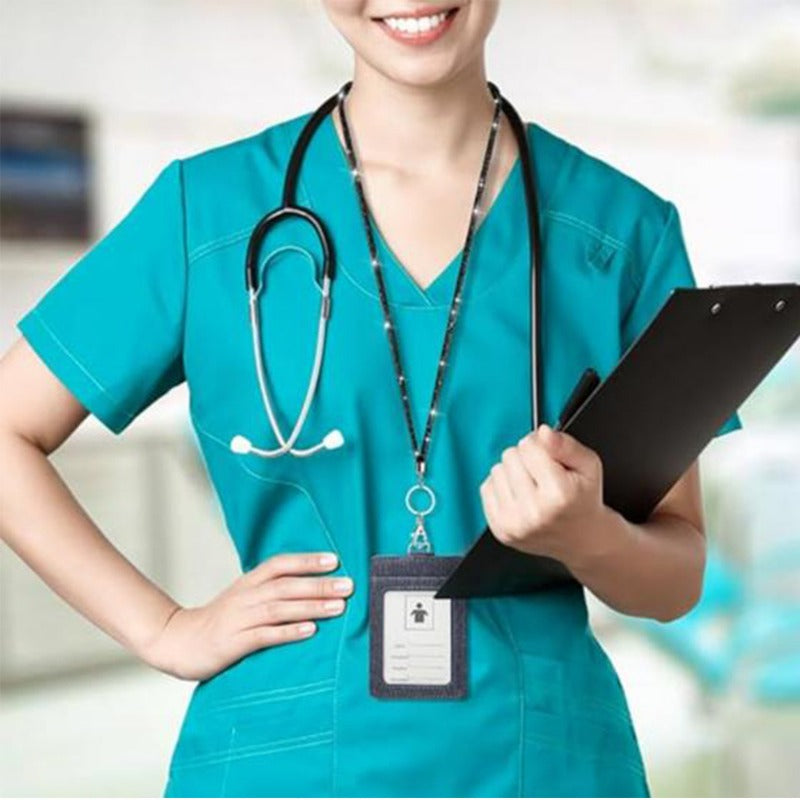 Wholesale Fishnet Rhinestone Lanyard Crystal Card Holder Lobster Keychain ACC-KC-LingYu001