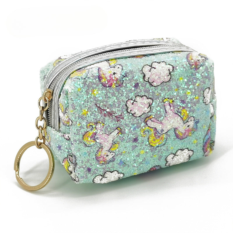 Wholesale Sequin Unicorn Keychain Keychain Wallet ACC-KC-YouMei004