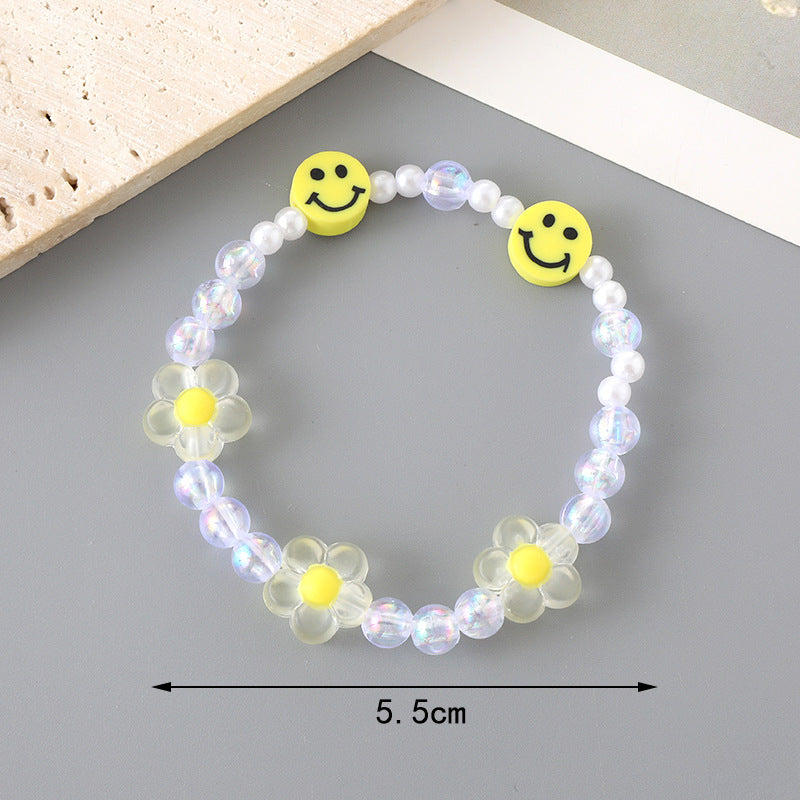 Wholesale Tulip Resin Beaded Bracelet ACC-BT-YiL007