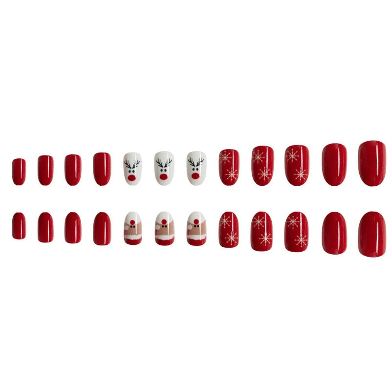 Wholesale 24 Pieces/box Christmas Snowflake Nails Kits Nail Stickers ACC-NS-GuaiXL124