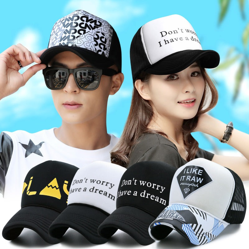 Wholesale Fashion Letter Printed Embroidery Mesh Cap Baseball Cap ACC-HT-TNS001
