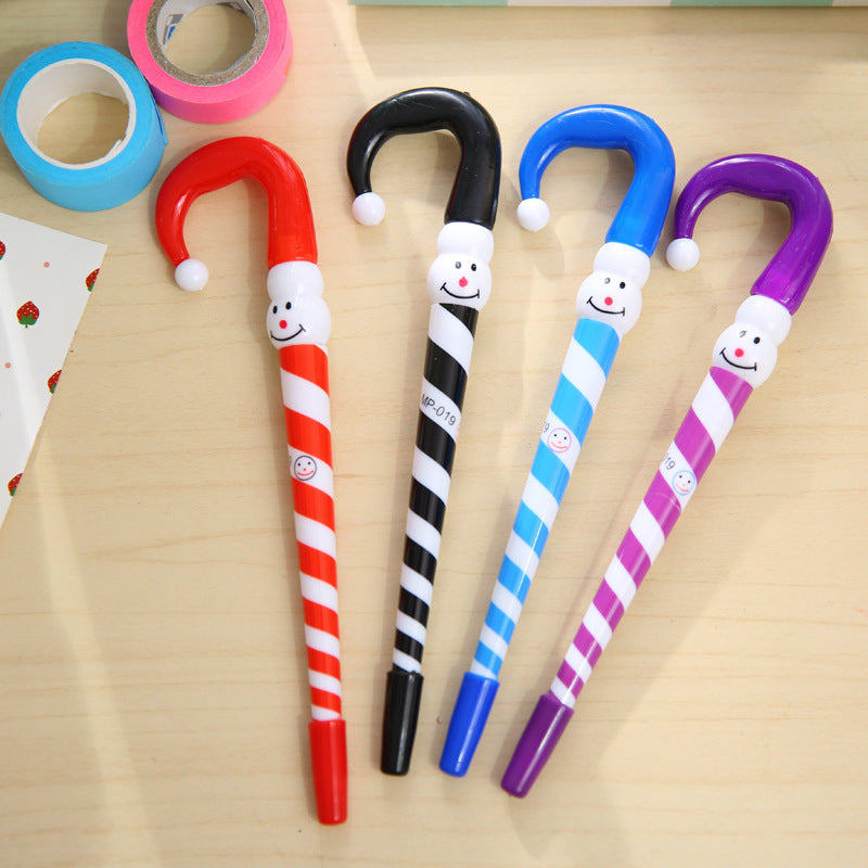 Wholesale Christmas gift clown Christmas snowman cap ballpoint pen