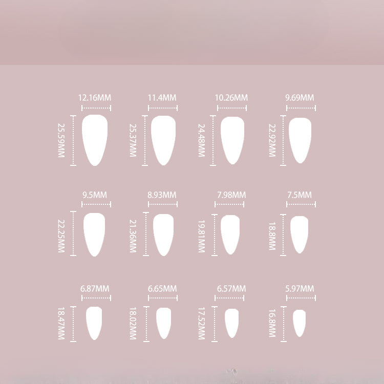 Wholesale 24 Pieces/box Star Moon Snake Press-on Nails Kits Nail Stickers ACC-NS-LeFan034