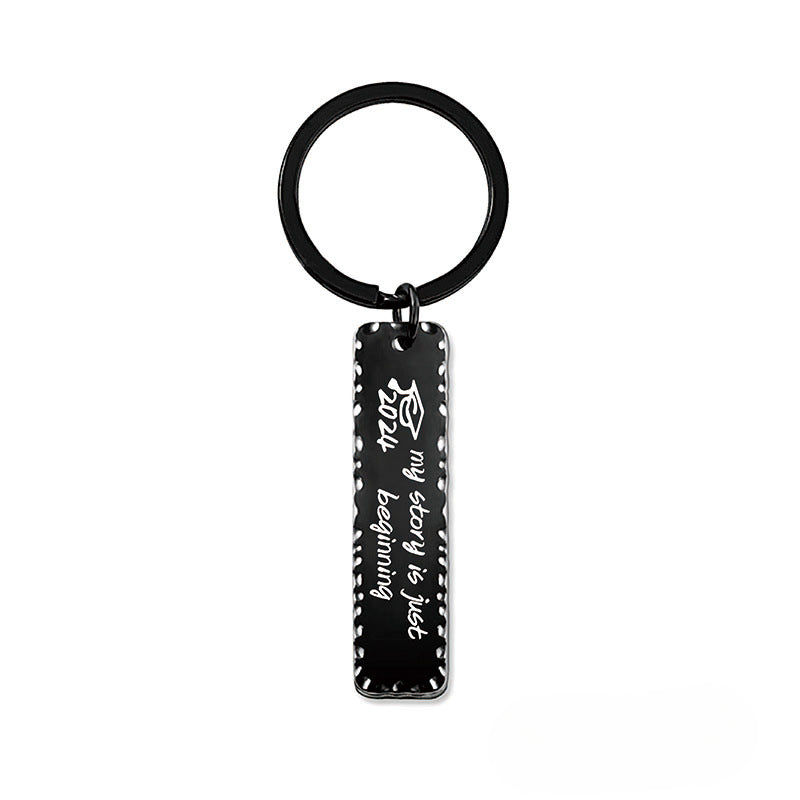 Wholesale 2024 Graduation Season Gift Inspirational Phrase Stainless Steel Keychain ACC-KC-Ganggu012