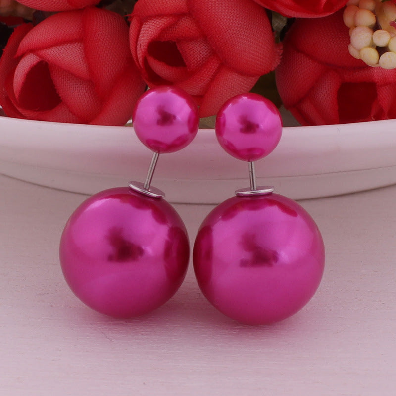 Wholesale Double Sided Pearl Candy Earrings ACC-ES-YueSen002