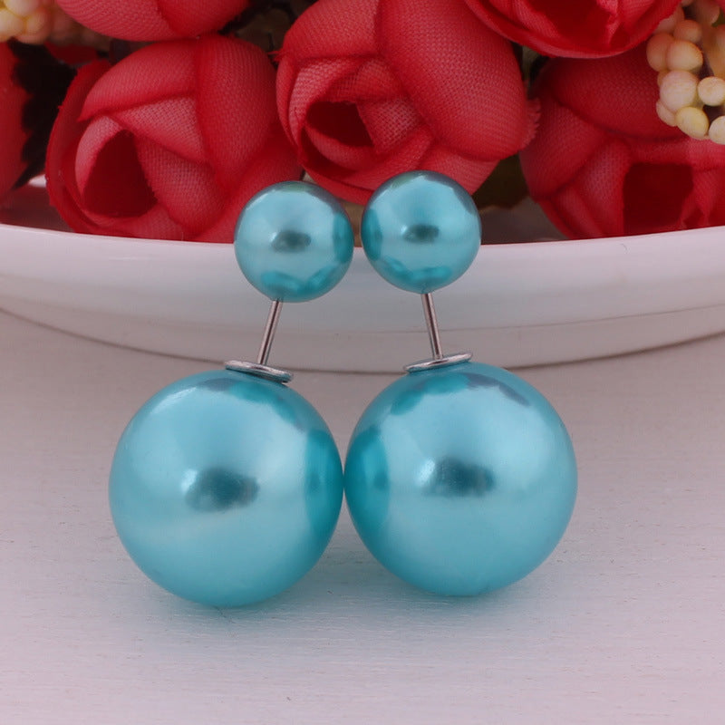 Wholesale Double Sided Pearl Candy Earrings ACC-ES-YueSen002