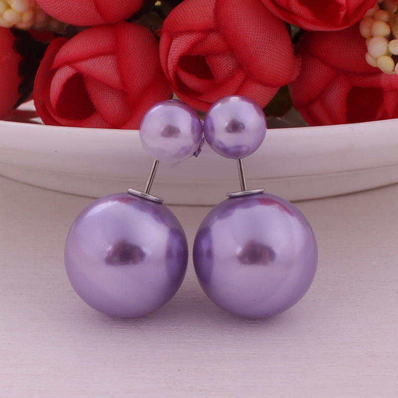 Wholesale Double Sided Pearl Candy Earrings ACC-ES-YueSen002