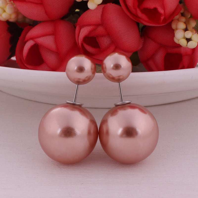 Wholesale Double Sided Pearl Candy Earrings ACC-ES-YueSen002