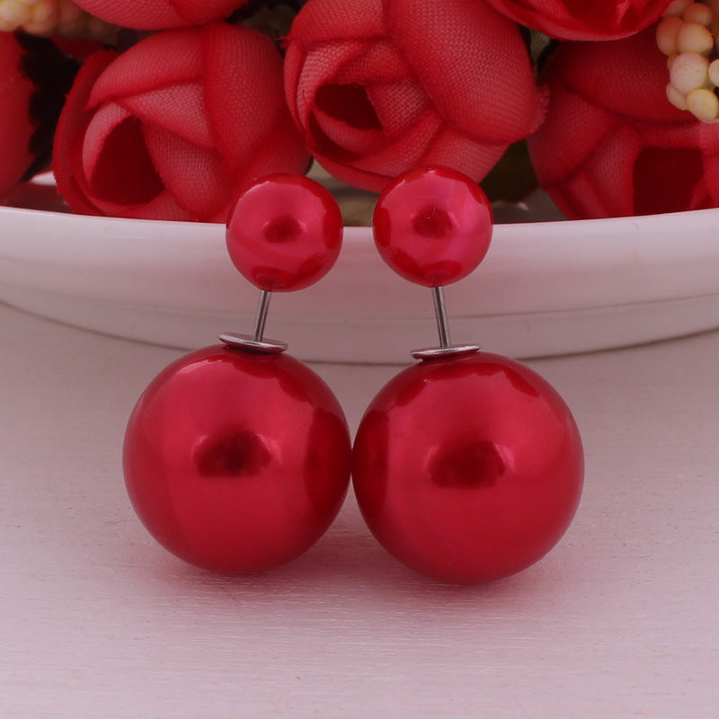 Wholesale Double Sided Pearl Candy Earrings ACC-ES-YueSen002
