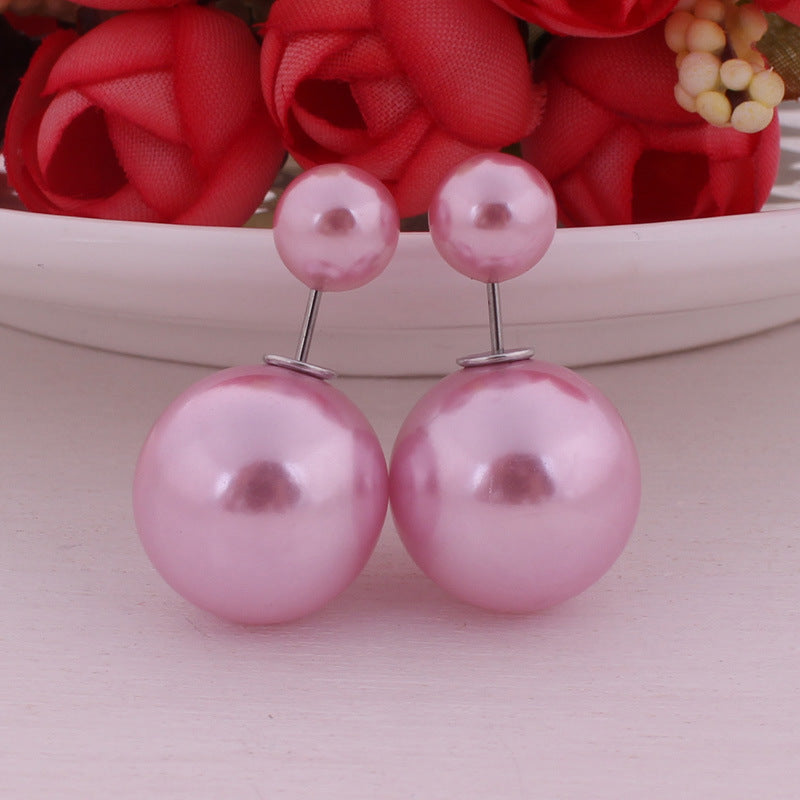 Wholesale Double Sided Pearl Candy Earrings ACC-ES-YueSen002