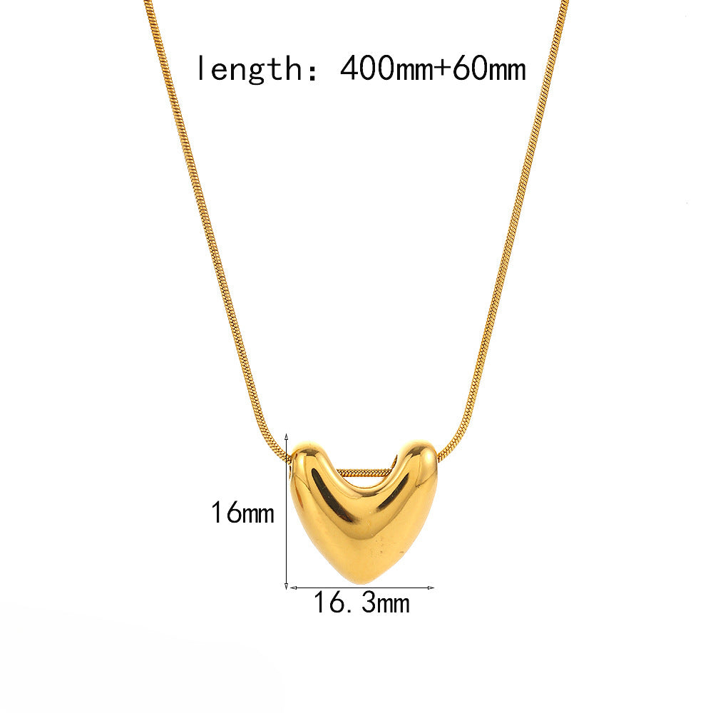 Wholesale Geometric Curved 18K Gold Stainless Steel Necklaces ACC-NE-LiQuan001