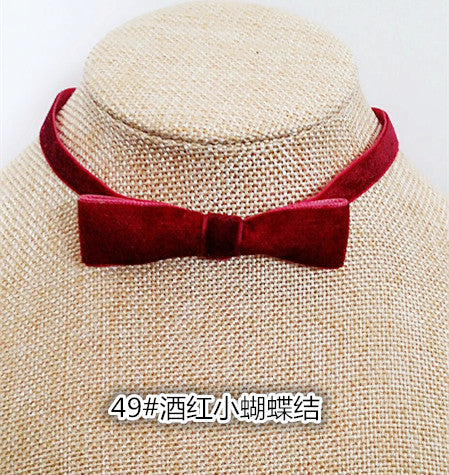 Wholesale vintage velvet lace neckband short clavicle chain necklaces