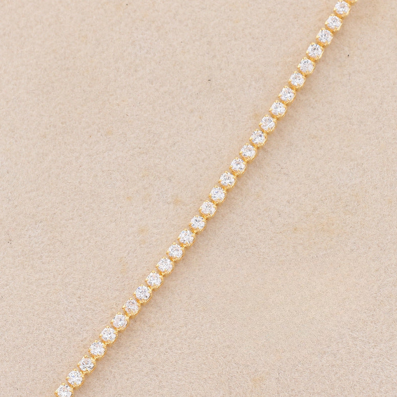 Wholesale Colorful Solid Color Zircon Full Diamond Rainbow Necklaces Choker Necklace ACC-NE-Ruib002