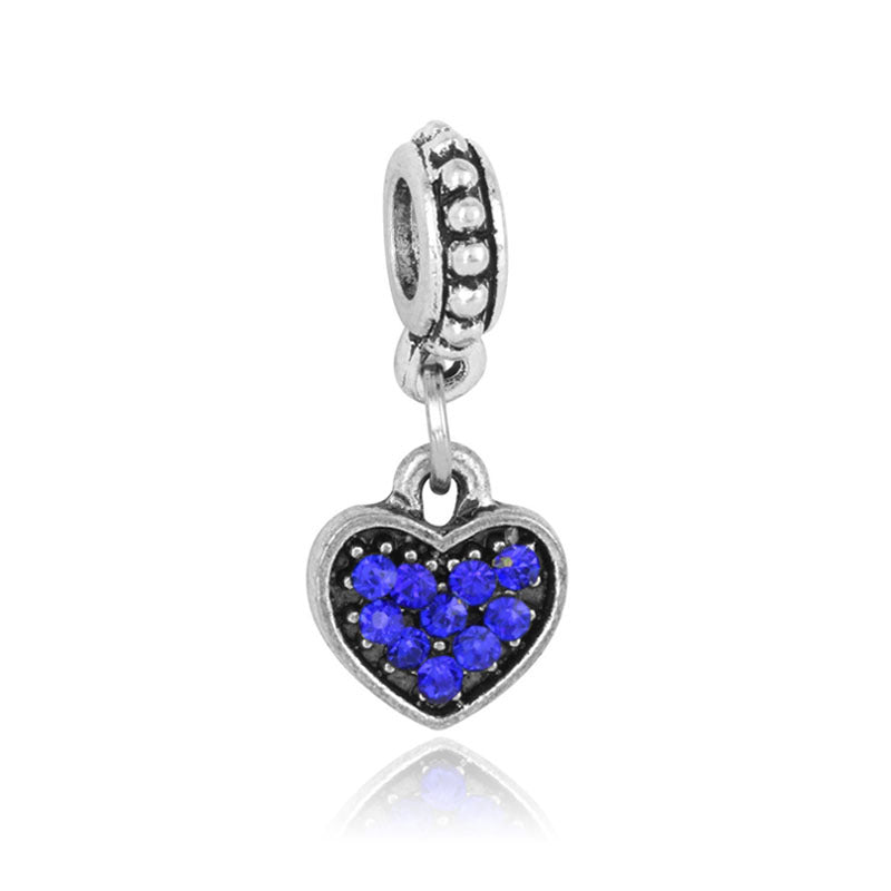 Wholesale 5PCS DIY Retro Heart-Shaped Charms