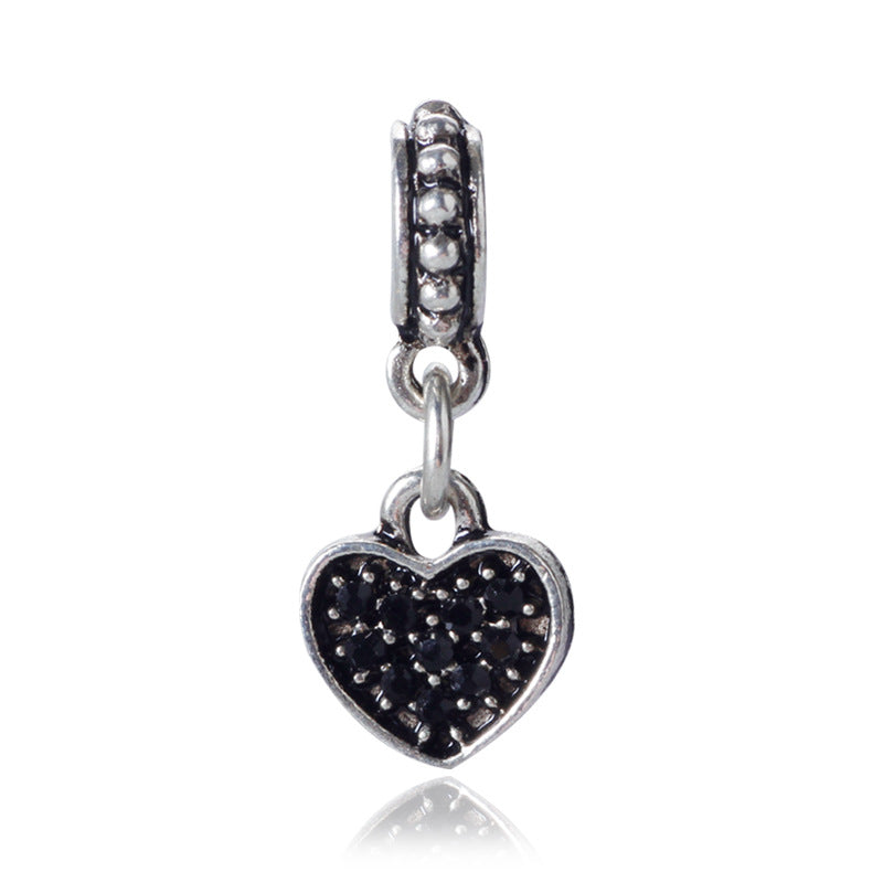 Wholesale 5PCS DIY Retro Heart-Shaped Charms