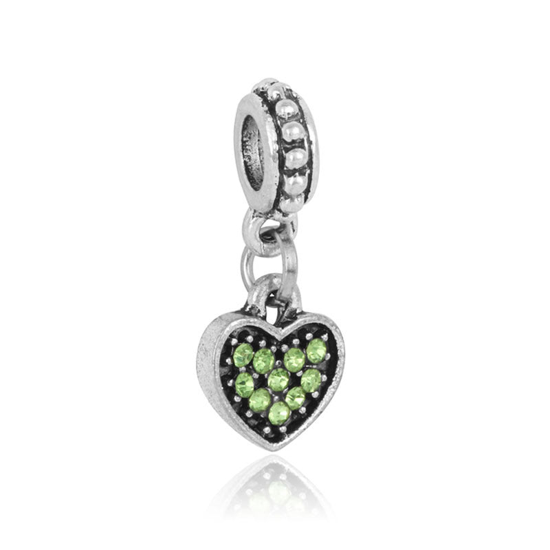 Wholesale 5PCS DIY Retro Heart-Shaped Charms
