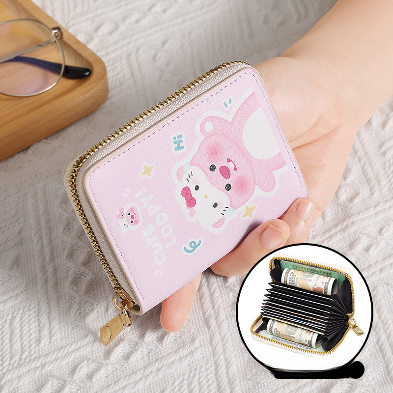 Wholesale Cat Accordion Card Holder Wallet ACC-WT-Jial001