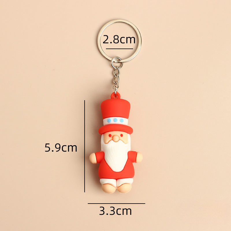 Wholesale Christmas Cute Cartoon Santa Claus Keychains ACC-KC-HongAo002