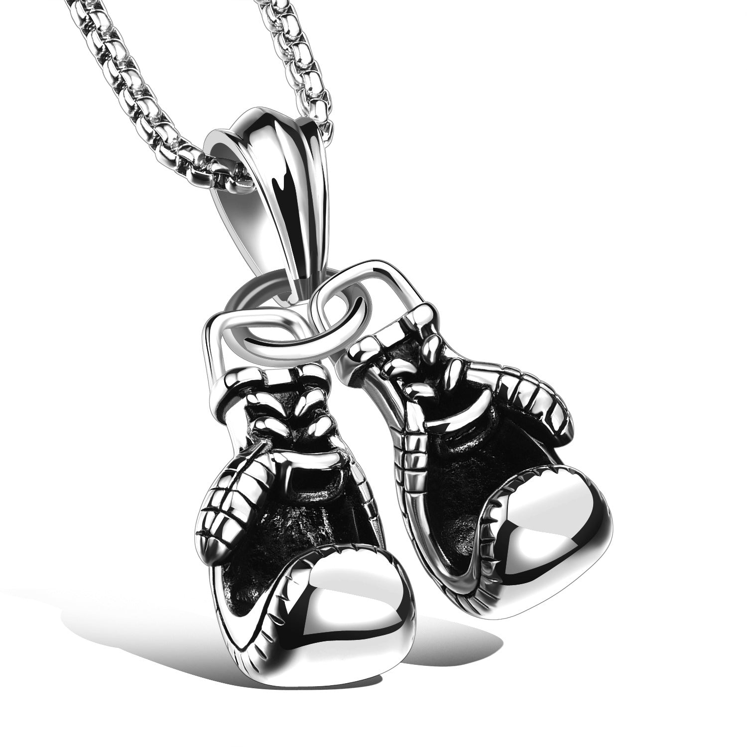 Wholesale Punk Style Fist Titanium Steel Necklace