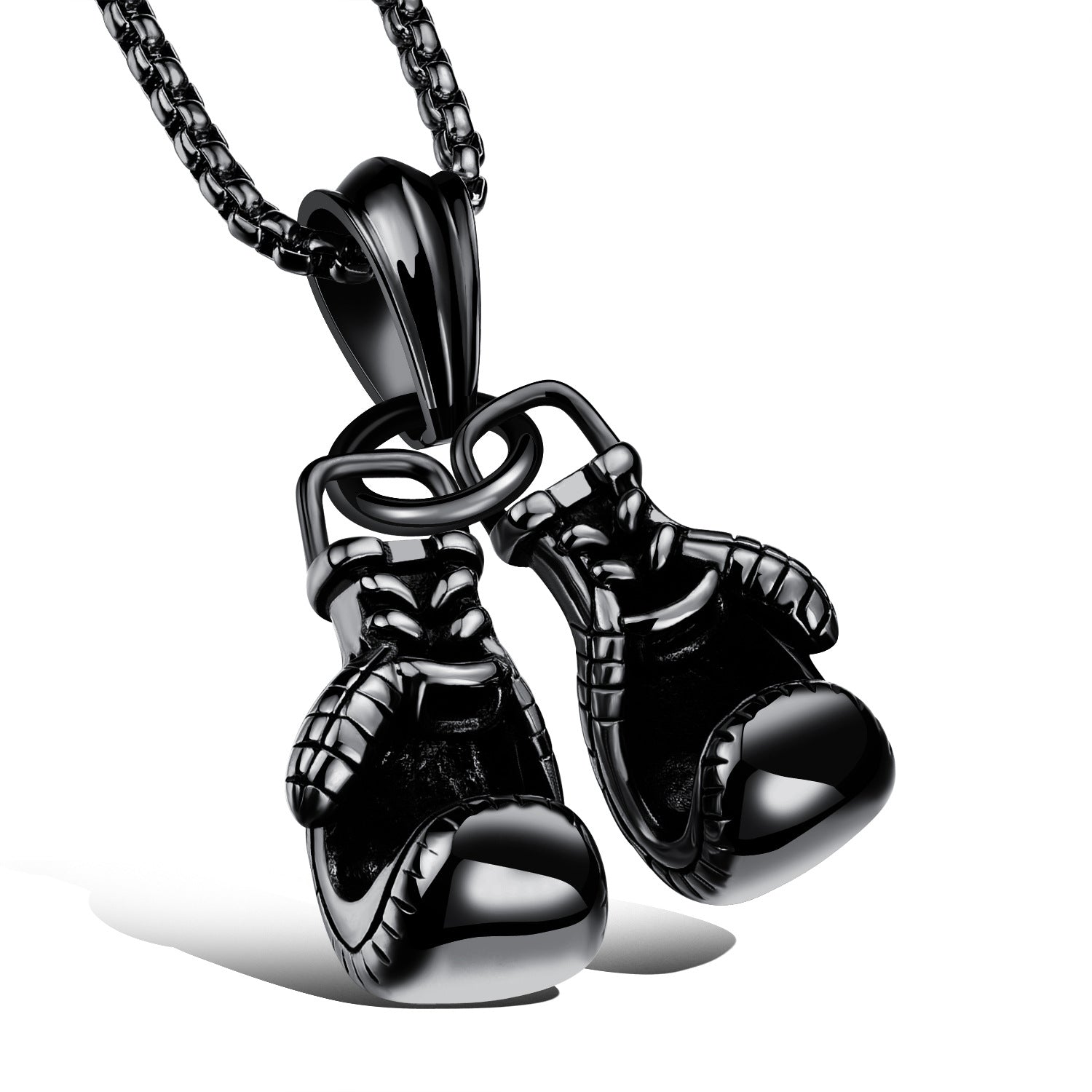 Wholesale Punk Style Fist Titanium Steel Necklace