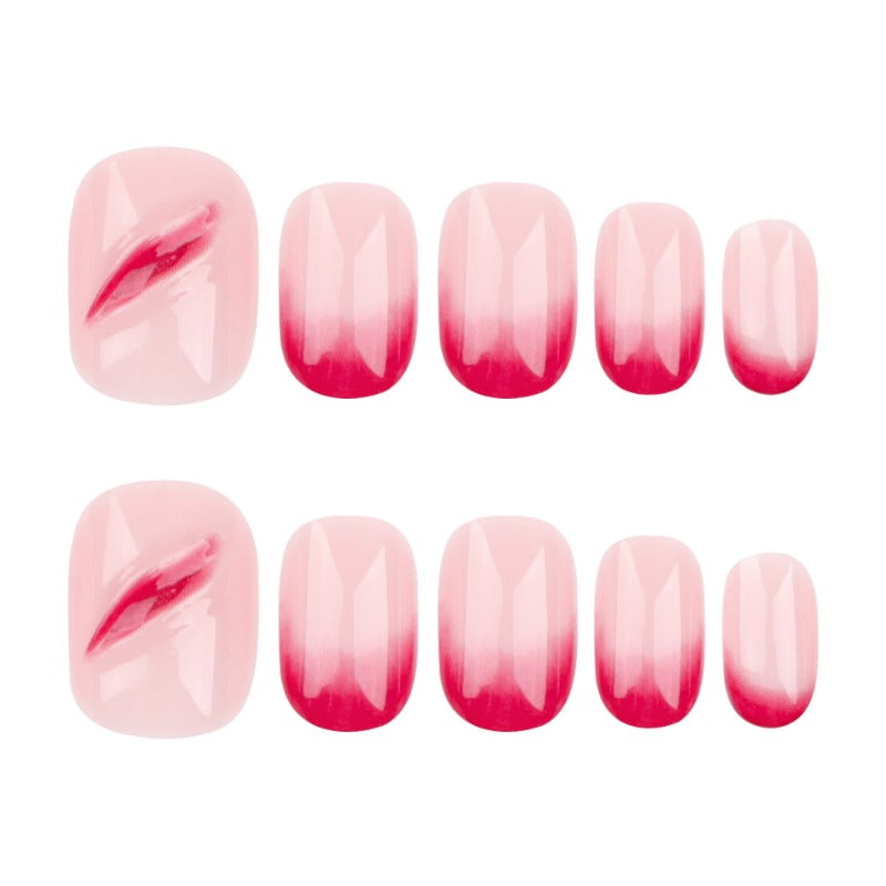 Wholesale 24 Pieces/box Halloween Red Nails Kits Nail Stickers ACC-NS-LeFan218