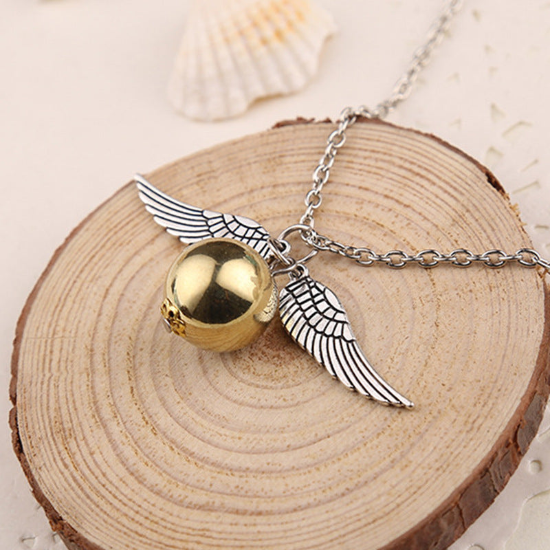 Wholesale rgold snitch gold necklace