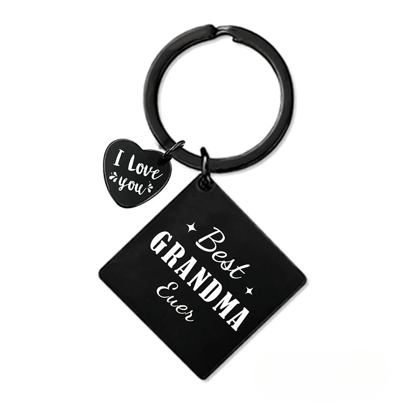 Wholesale Mother's Day Gift Metal Square Keychain ACC-KC-Ganggu006