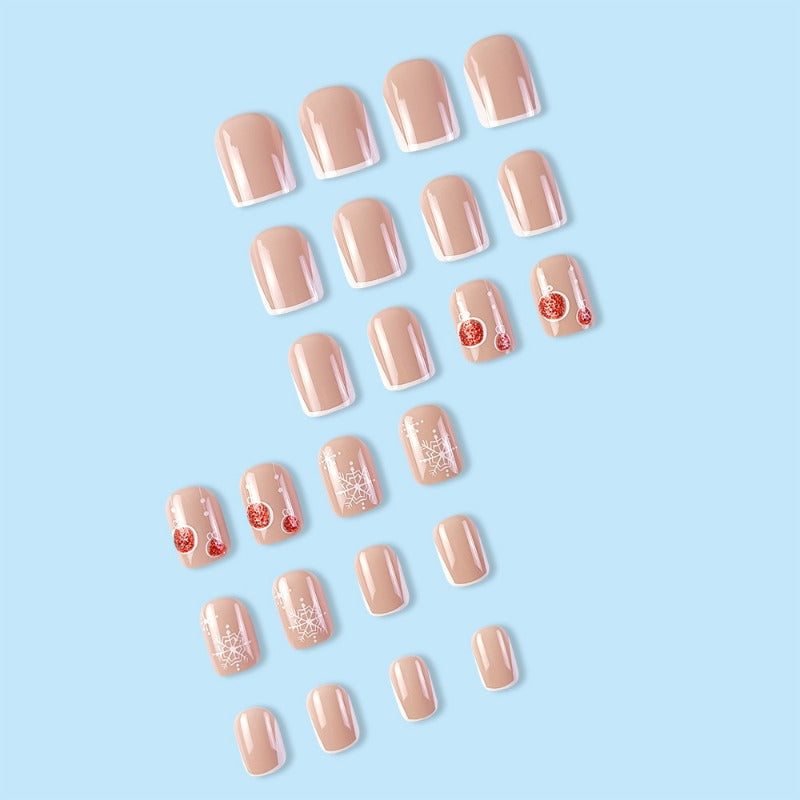 Wholesale 24 Pieces/box Christmas Snowflake Nails Kits Nail Stickers ACC-NS-QXJ042