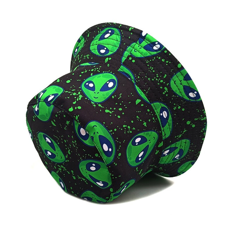 Wholesale Creative Alien Pattern Bucket Hat ACC-HT-ShunMa014