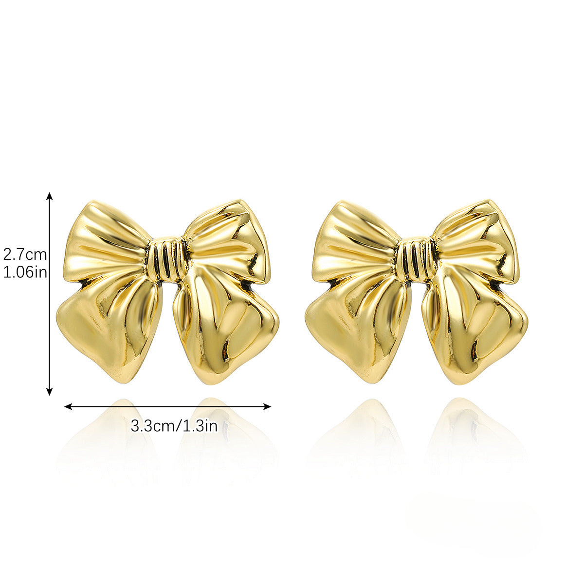 Wholesale Bow Zinc Alloy Earrings ACC-ES-ManYi002