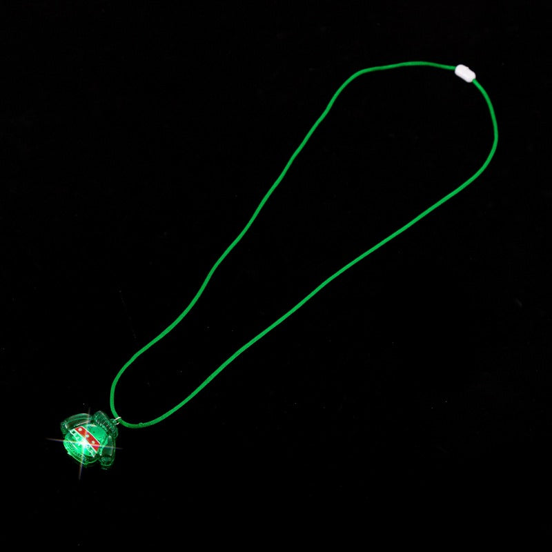 Wholesale 5pcs Christmas Green Sweater Luminous Necklaces  ACC-NE-ChuanSha003