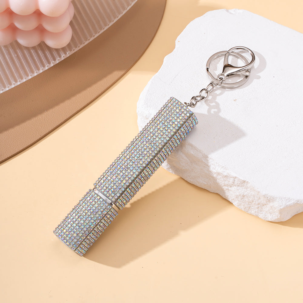 Wholesale Diamond 12ml Perfume Bottle Keychain Portable Keychain Pendant ACCVIP-KC-ZhiYa018