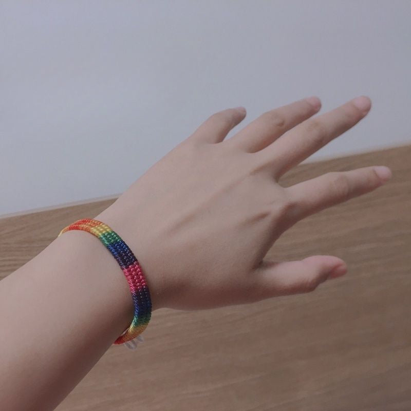 Wholesale LGBT Same-sex Colored Rope Bracelets Six-color Rainbow Hand-woven Miyuki Bracelets ACC-BT-Guangg001