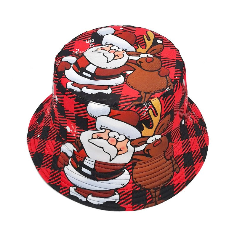Wholesale Santa Claus Pattern Bucket Hat ACC-HT-ShunMa018