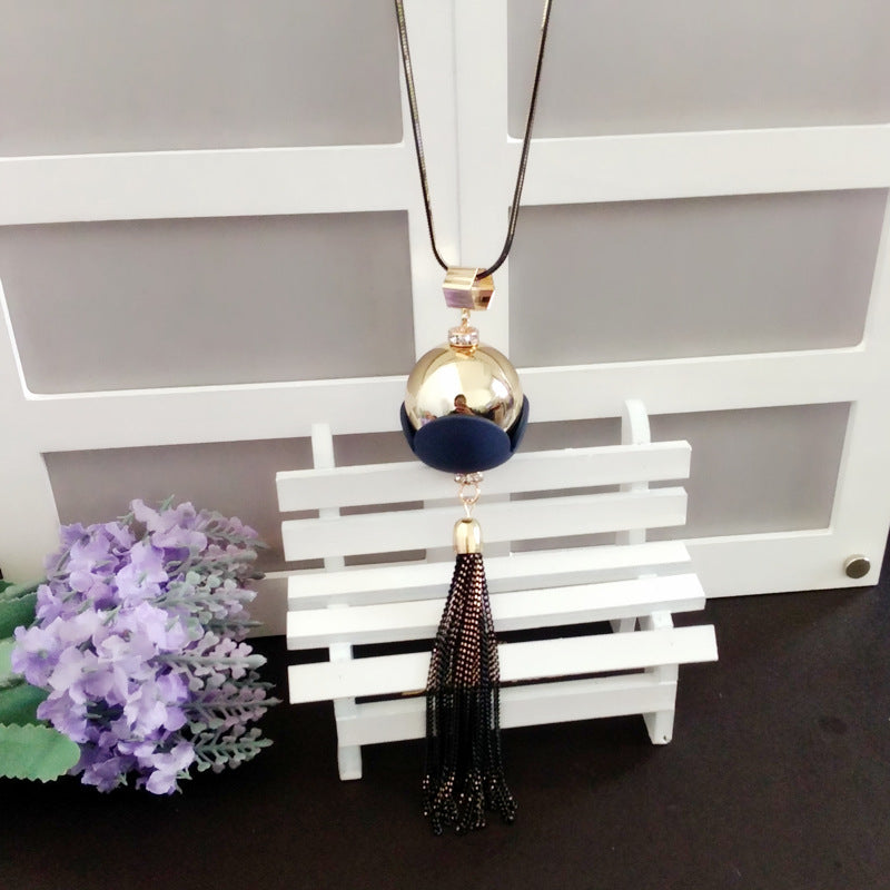 Wholesale  Long Necklace  Wooden Pendant Pendant Accessories