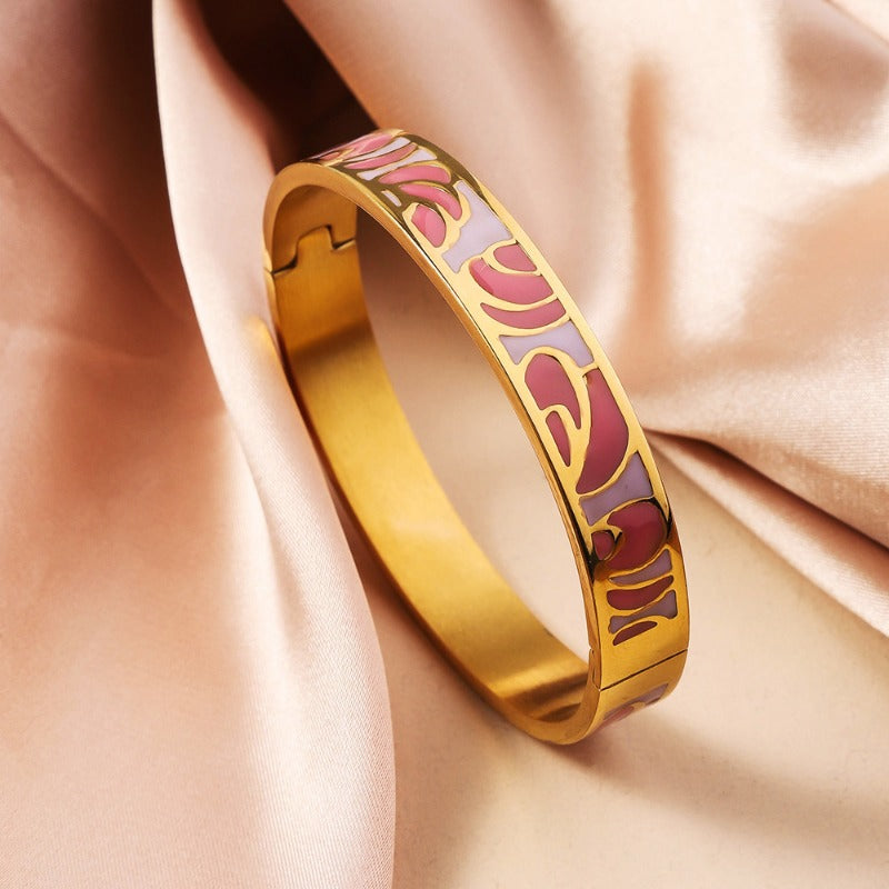 Wholesale Titanium Steel Enamel Bracelet ACC-BT-Ruif007