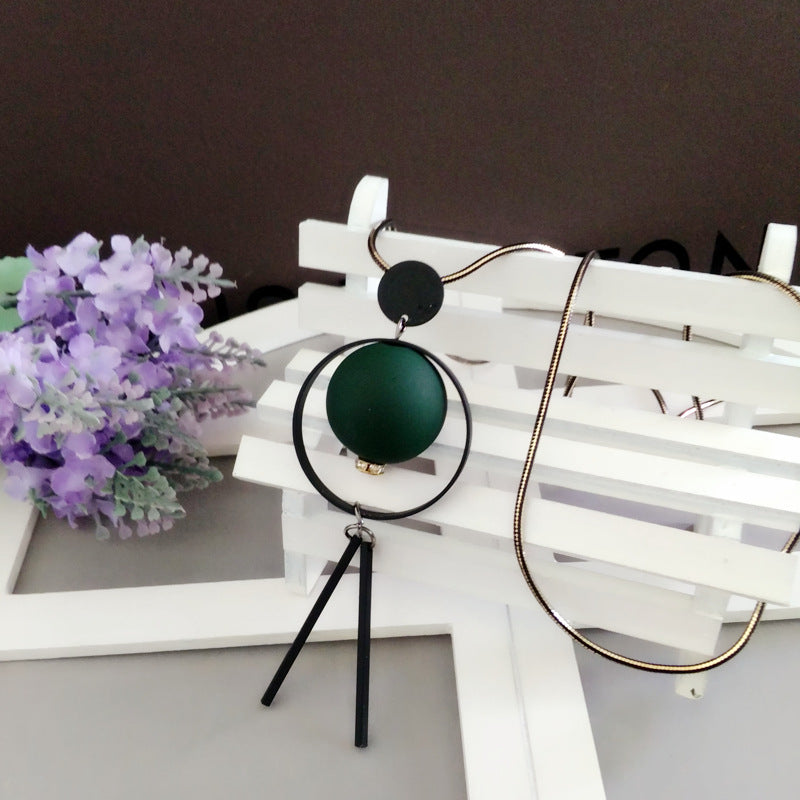 Wholesale  Long Necklace  Wooden Pendant Pendant Accessories