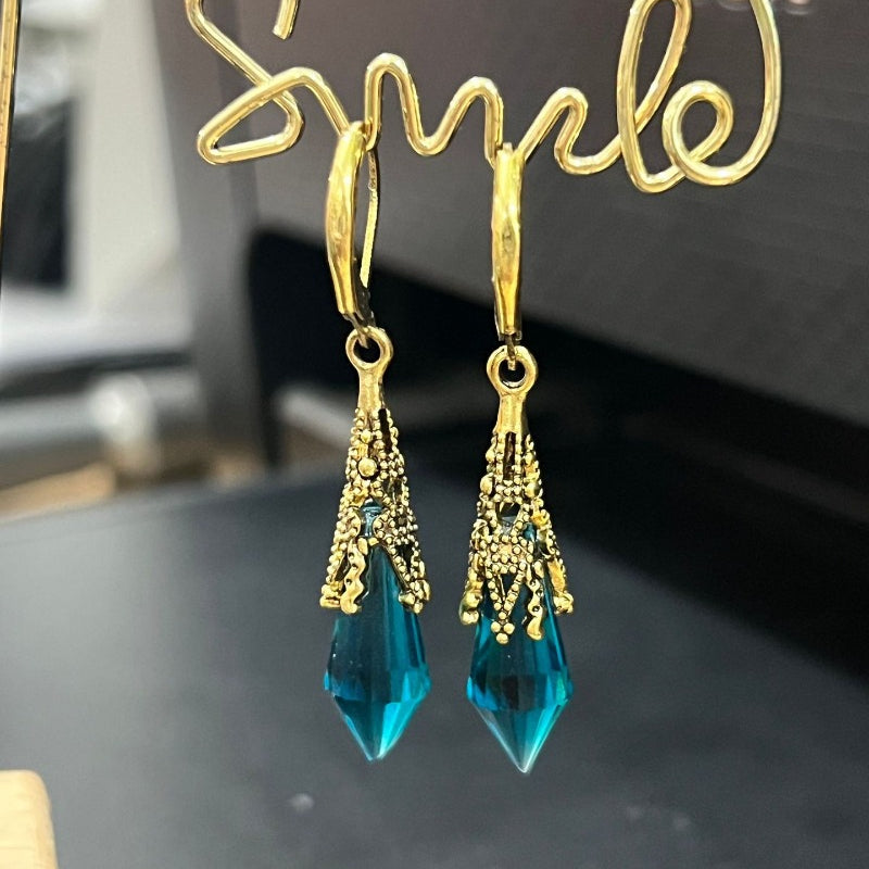 Wholesale Simple Versatile Vintage Crystal Women's Earrings ACC-ES-ZhiLing009