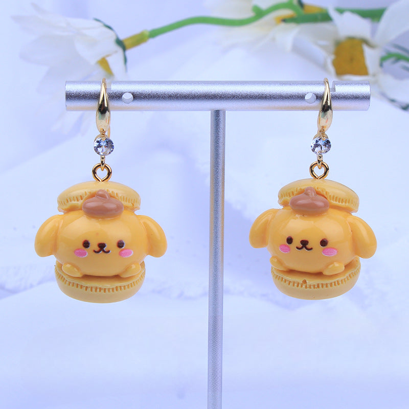 Wholesale Cartoon Cute Three-dimensional Resin Earrings ACC-ES-Fany008