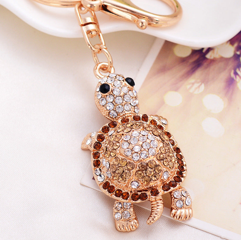 Wholesale Turtle Inlaid Diamond Alloy Keychains ACC-KC-ChenHui002