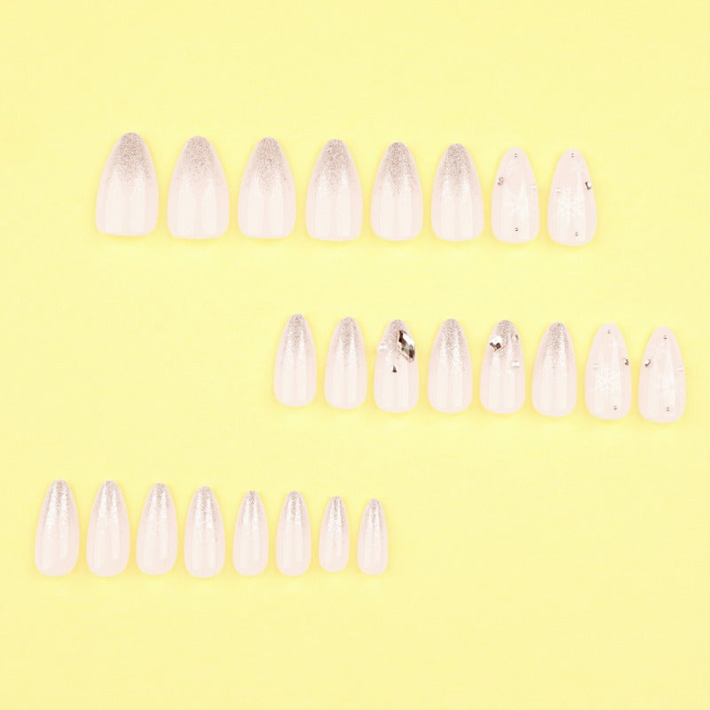 Wholesale 24 Pieces/box Christmas Snowflake Nails Kits Nail Stickers ACC-NS-LeFan212