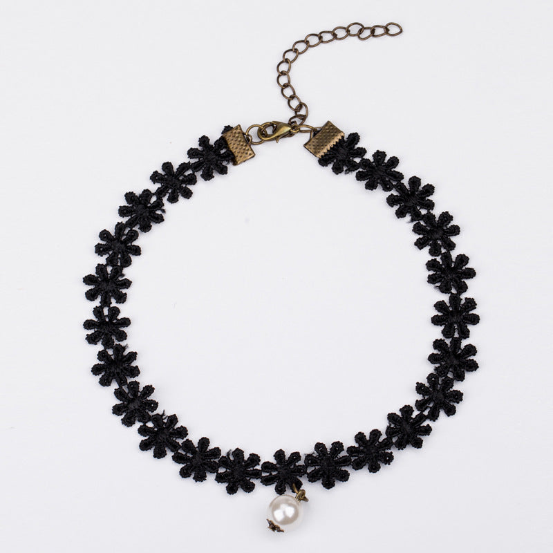 Wholesale  Vintage Velvet Lace Necklace