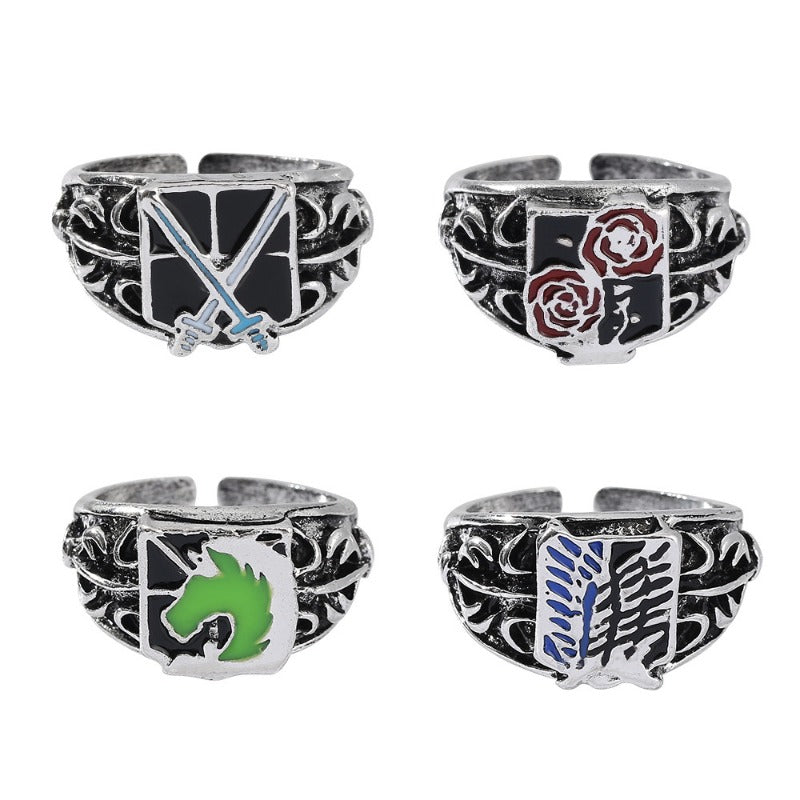 Wholesale Film and Television Men's Metal Rings ACC-RS-Boshuo002