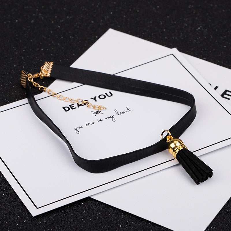 Wholesale  velvet lace neckband collar women's short clavicle chain necklaces