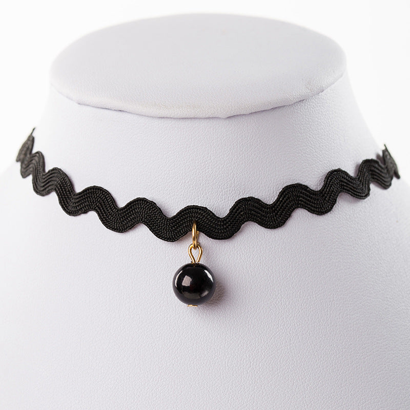 Wholesale  velvet lace neckband collar women's short clavicle chain necklaces