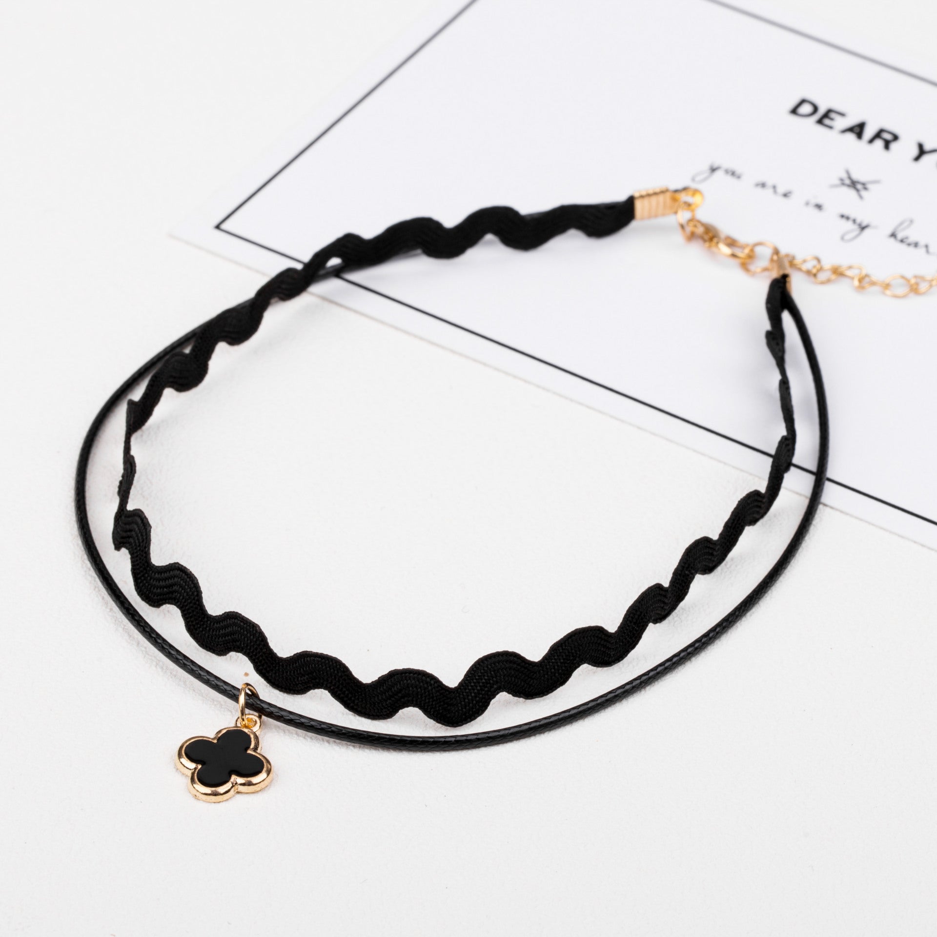 Wholesale  velvet lace neckband collar women's short clavicle chain necklaces