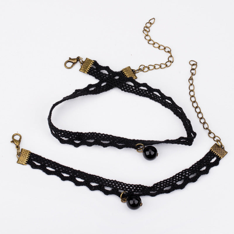 Wholesale  Vintage Velvet Lace Necklace