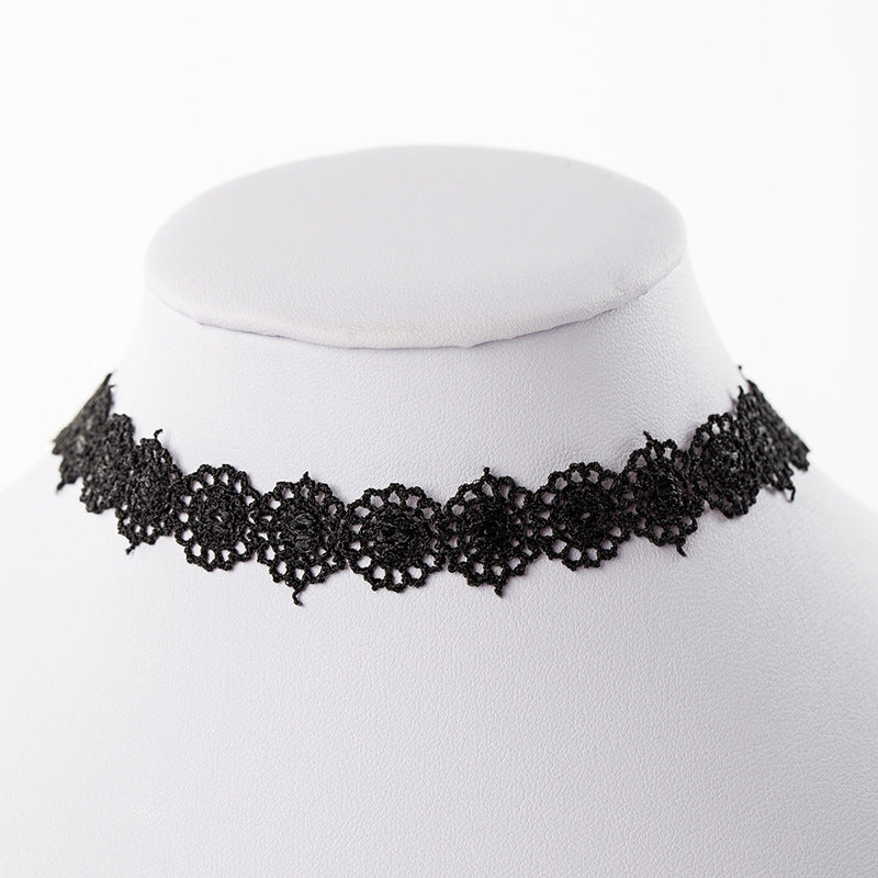 Wholesale  velvet lace neckband collar women's short clavicle chain necklaces